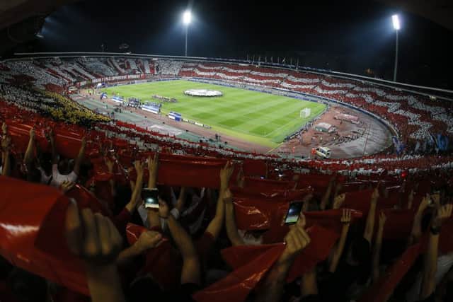 A general view of the Crvena Zvezda Stadium ahead of the Champions League meeting between Red Star Belgrade and Napoli. Picture: Getty Images