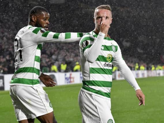 Griffiths' goal sparked wild celebrations (Photo: SNS)