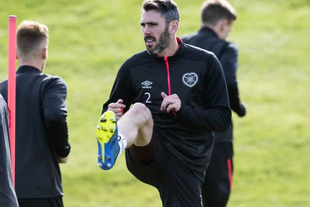 Michael Smith says the pre-season training day at Gullane beach was the hardest day he had experienced in football. Picture: Paul Devlin/SNS