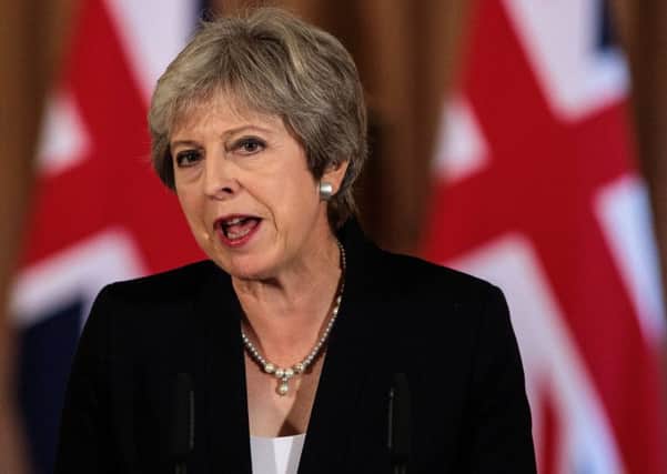The Prime Ministers statement at No 10 followed humiliation at the summit in Salzburg. Picture: Jack Taylor/Getty
