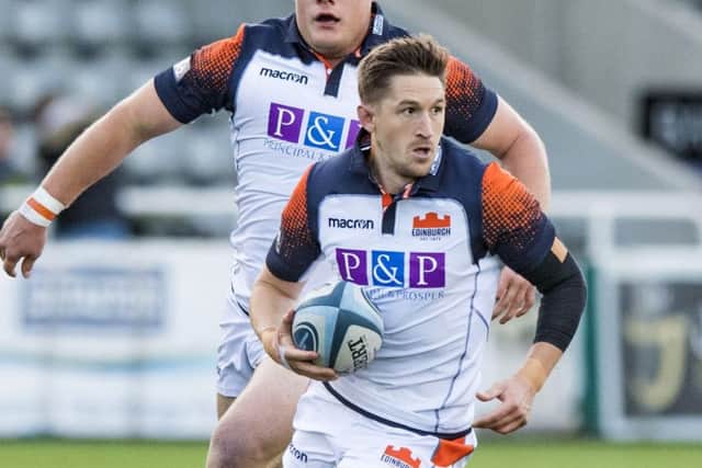 Henry Pyrgos: Flying high in scrum-half snakes and ladders. Picture: SNS/SRU.