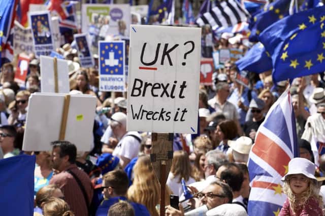 The push for a second referendum is gaining momentum. Picture: AFP/Getty Images
