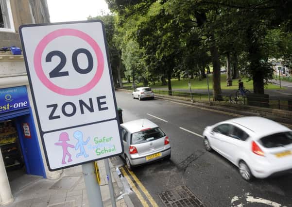 The move to bring in more 20mph zones has the backing of MSPs from across the political  spectrum. Picture: Greg Macvean