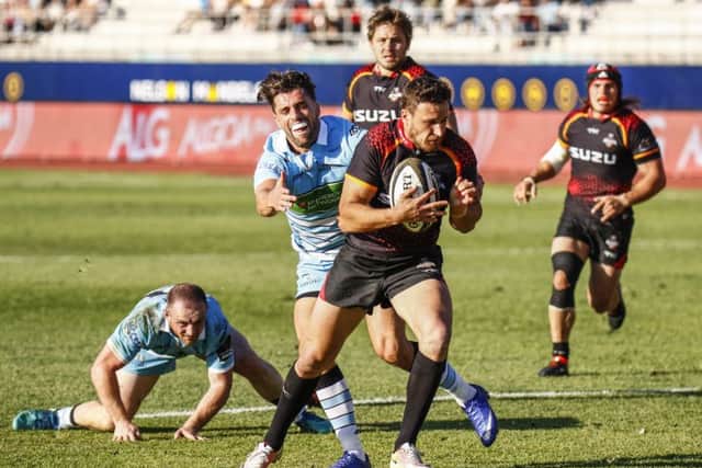 Martin Du Toit scores a try during the Guinness Pro14 match between Southern Kings and Glasgow Warriors. Picture: Getty Images