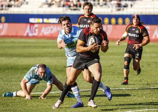 Martin Du Toit scores a try during the Guinness Pro14 match between Southern Kings and Glasgow Warriors. Picture: Getty Images