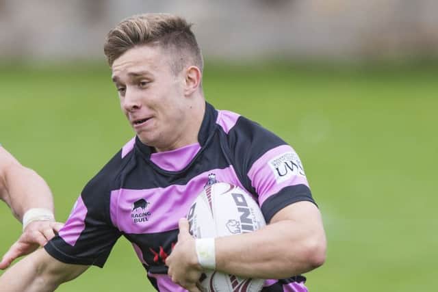 Kyle Rowe scored two tries in Ayr's win. Picture: SNS/SRU