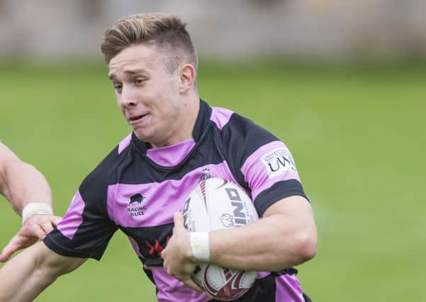 Kyle Rowe scored two tries in Ayr's win. Picture: SNS/SRU