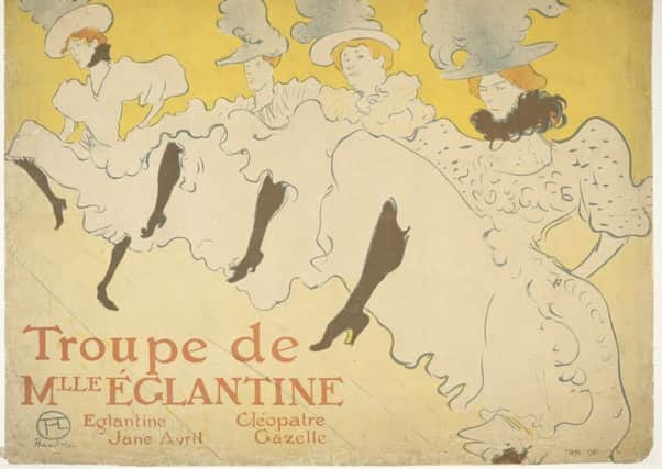 Work by Henri de Toulouse-Lautrec and Jules ChÃ©ret feature in the show. Picture: NGS