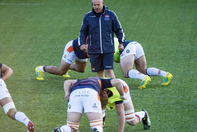 Despite being the bottom club in Conference B of the Guinness Pro14, Edinburgh head coach Richard Cockerill insists a league cannot be judged after only four matches. Picture: SNS.