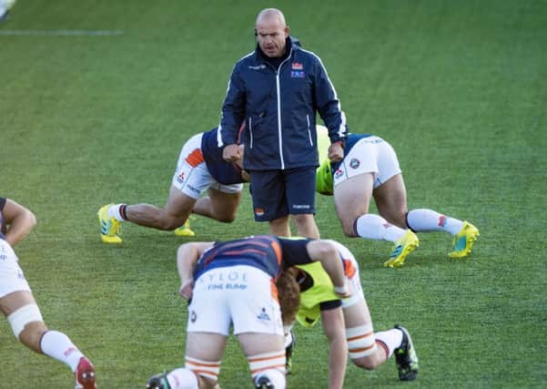 Despite being the bottom club in Conference B of the Guinness Pro14, Edinburgh head coach Richard Cockerill insists a league cannot be  judged after only four matches. Picture: SNS.