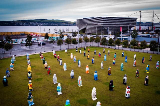 The Maggie's Penguin Parade saw 80 fibreglass creations display at Dundee's Slessor Gardens over the weekend.