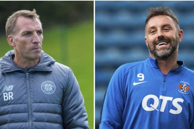 Brendan Rodgers has hit back at Kris Boyd after his 'dressing room divide' comments. Pictures: SNS Group