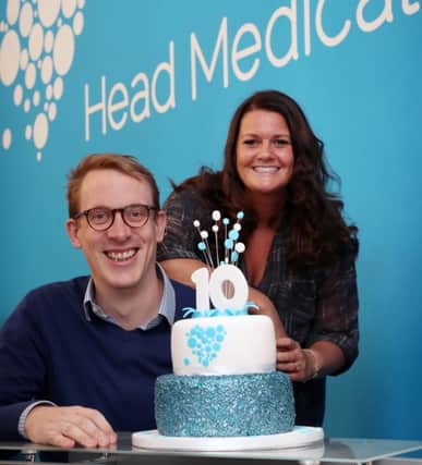 Head Medical's  Jim Godsal and Nicky Gregory. Picture: Stewart Attwood
