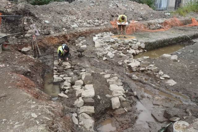 The excavation of the medieval friary in Stirling. PIC: GUARD Archaeology.