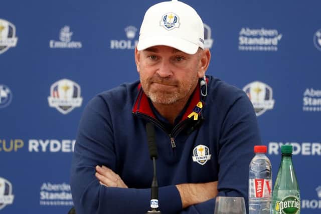 Team Europe captain Thomas Bjorn