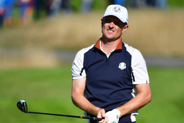 Justin Rose during practice ahead of the Ryder Cup.