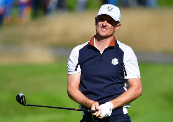 Justin Rose during practice ahead of the Ryder Cup.