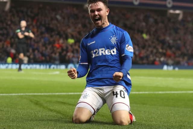 Glenn Middleton stole the show as his brace helped send Rangers into the last four of the Betfred Cup. Picture: PA