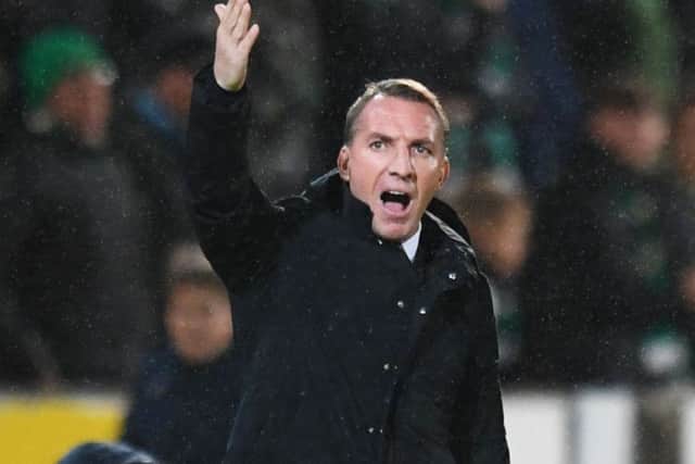 Brendan Rodgers was relieved his side won in Perth but he hit out at Dedryck Boyata for a 'stupid' red card. Picture: SNS Group