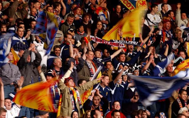 Scotland fans have been warned they could face arrest if they raise their kilts or carry kilt pins when they travel to Israel next month. Picture: Neil Hanna