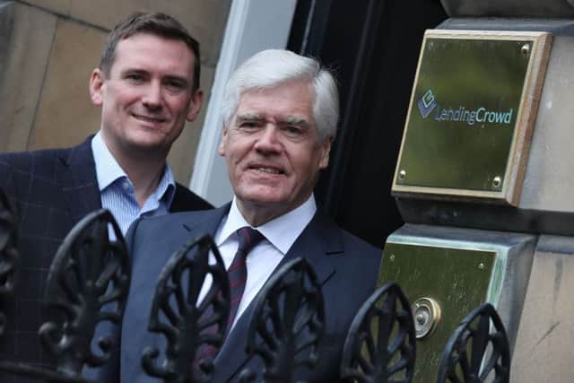 CEO Stuart Lunn (left) with Sir Sandy Crombie. Picture: Stewart Attwood