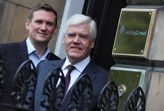 CEO Stuart Lunn (left) with Sir Sandy Crombie. Picture: Stewart Attwood