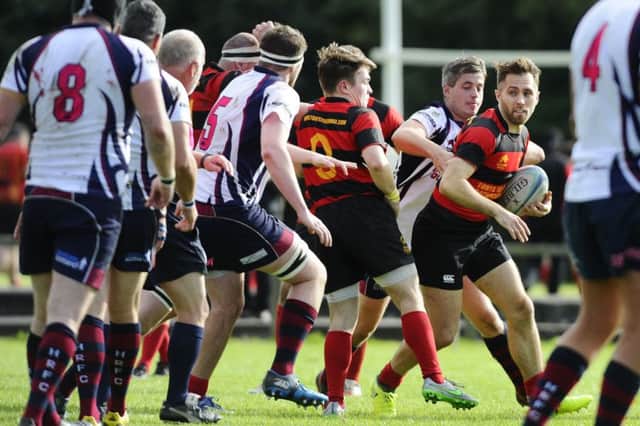 Grangemouth Stags v Hillfoots. Pic by Alan Murray.