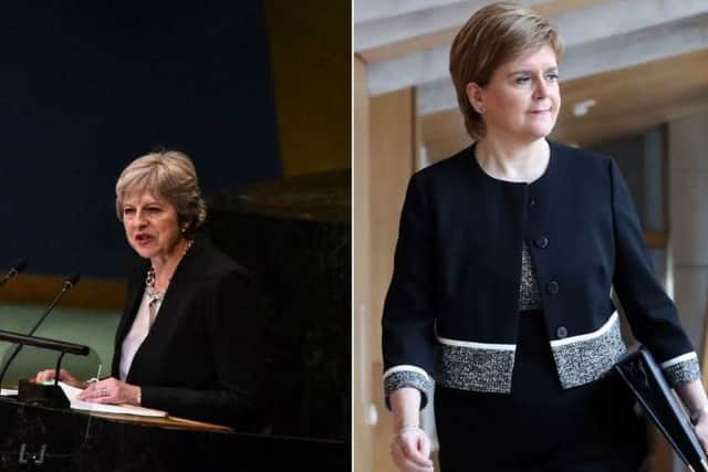 Nicola Sturgeon hit back at comments made by Theresa May.