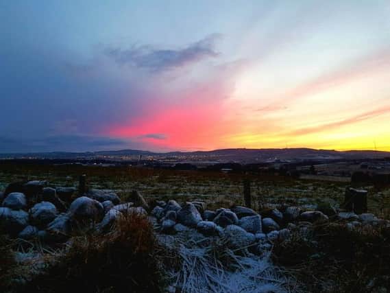 Sunset over a frosty Aberdeen. Picture: Shutterstock