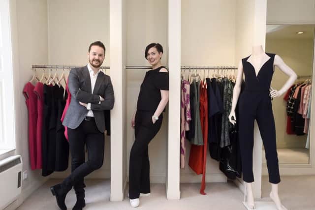 Mike Welch, Atterley founder and chairman, and Sarah Murray, owner of Jane Davidson boutique. Picture: Jane Barlow