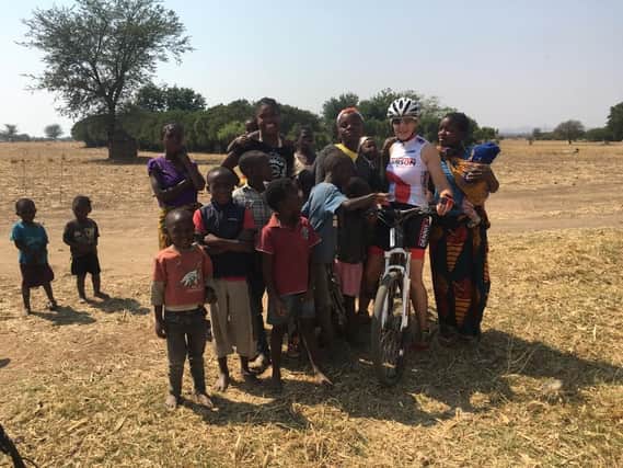 Jayne Gray was on a charity bike ride in Zambia.