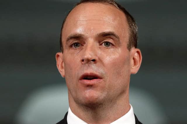 Brexit Secretary Dominic Raab,  has insisted that the Government is ready to take Britain out of the EU without a deal if necessary, warning Brussels: 'Our willingness to compromise is not without limits.' Picture: Peter Nicholls/PA Wire