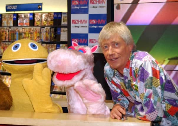 Stars from cult kids show Rainbow (from left) Bungle, Zippy, George and Geoffrey Hayes.  Picture: PA photo.