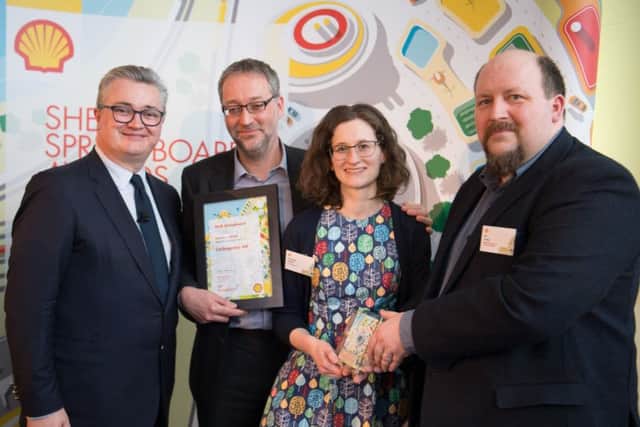 Franziska Srocke (centre) of Edinburgh-based Carbogenics at last years Shell Springboard awards. Picture: Contributed