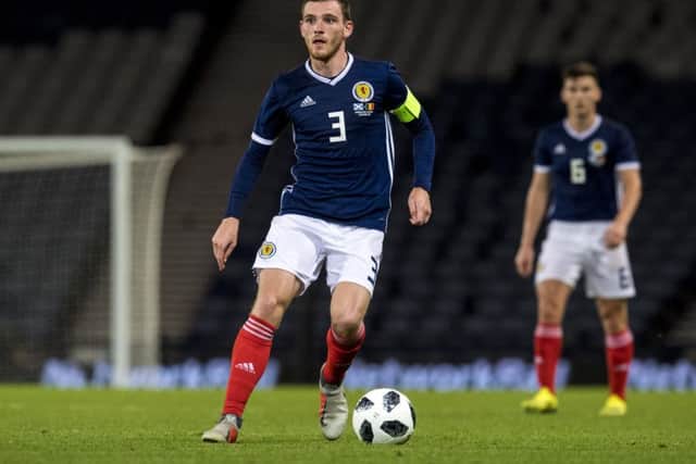 Scotland captain Andrew Robertson. Picture: SNS