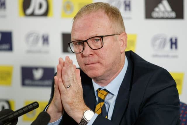 Alex McLeish has urged his strikers to continue proving themselves at club level. Picture: Steve Welsh.