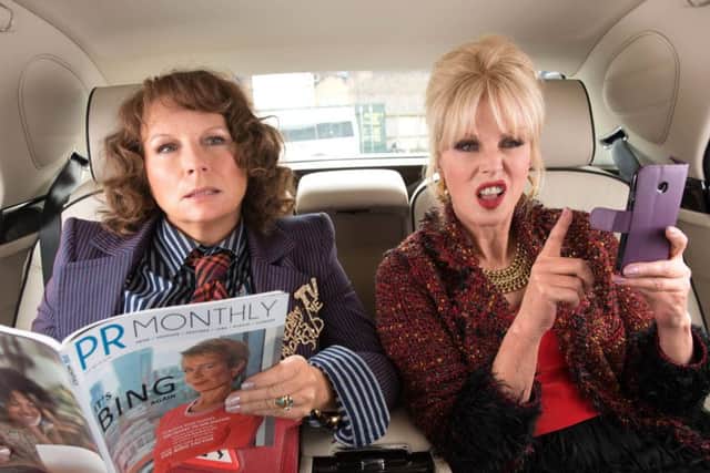 Jennifer Saunders as Edina and Joanna Lumley as Patsy in Absolutely Fabulous: The Movie. Picture: PA Photo/Fox UK.