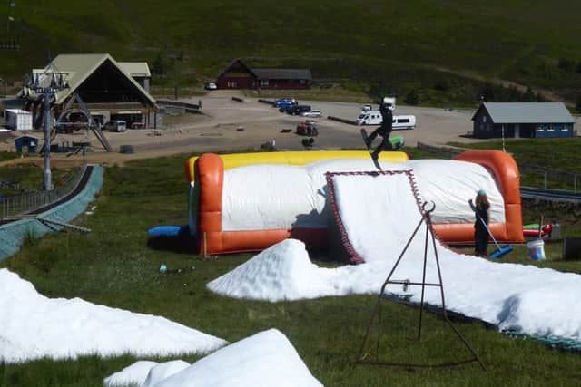 Thanks to the Snowfactory at the Lecht, the GB Youth Team were able to train on real snow there in July 2018