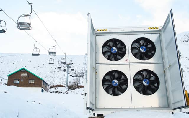The new Snowfactory at the Glencoe Mountain ski resort