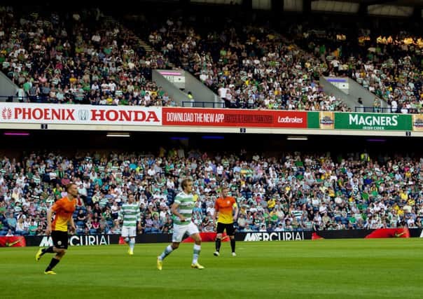 Celtic v KR Reykjavik in a 2014 Champions League qualifier at Murrayfield. Picture: SNS.
