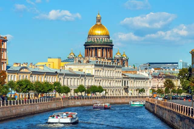 St Isaac's Cathedral and one of the city's numerous waterways