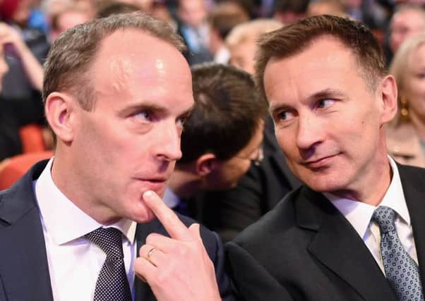 Foreign Secretary Jeremy Hunt and Brexit Secretary Dominic Raab plot their next move (Picture: Jeff J Mitchell/Getty Images)