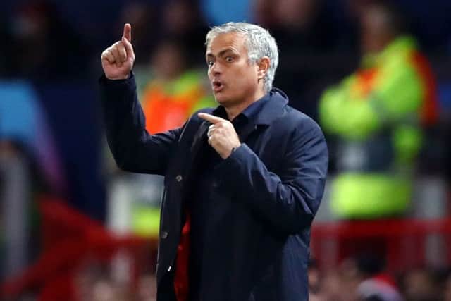 Man Utd boss Jose Mourinho during the 0-0 draw with Valencia. Picture: Clive Brunskill/Getty