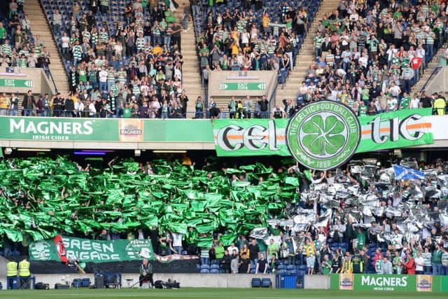 Celtic fans at BT Murrayfield for a Champions League qualifying tie against Legia Warsaw in 2014. Picture: Craig Williamson/SNS