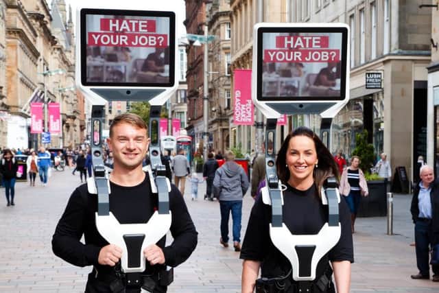 iWalker technology, developed in Scotland, will be used at exhibitions in Glasgow in November. Picture: Claire Watson