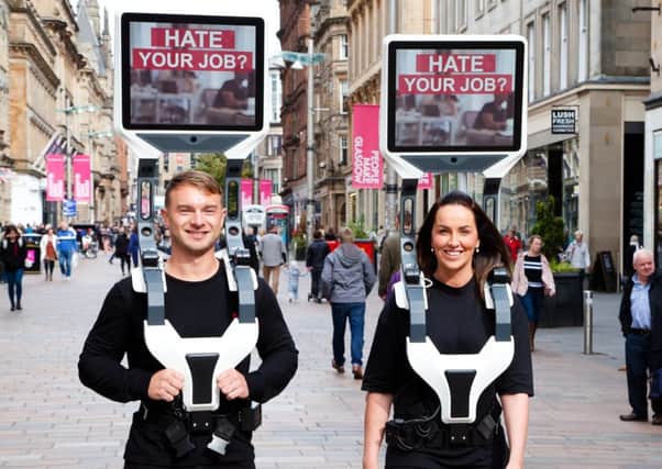 iWalker technology, developed in Scotland, will be used at exhibitions in Glasgow in November. Picture: Claire Watson