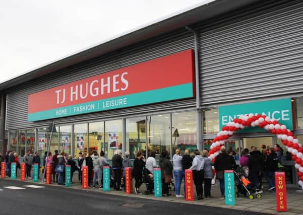 TJ Hughes announced plans for three additional Scottish stores, following the launch its Livingston outlet (pictured) last week. Picture: TJ Hughes