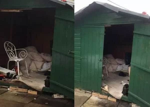 The man is believed to have been living in the shed for 40 years. Picture: PA
