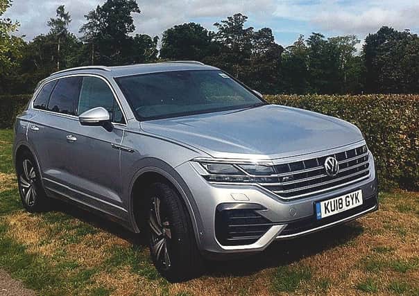 The Touareg uses the same modular platform as the luxurious Bentley Bentayga