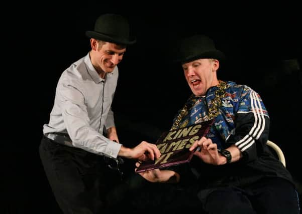 Ali Watt and Andrew John Tait in It Wisnae Me, an Alan Bisset play at Oran Mor